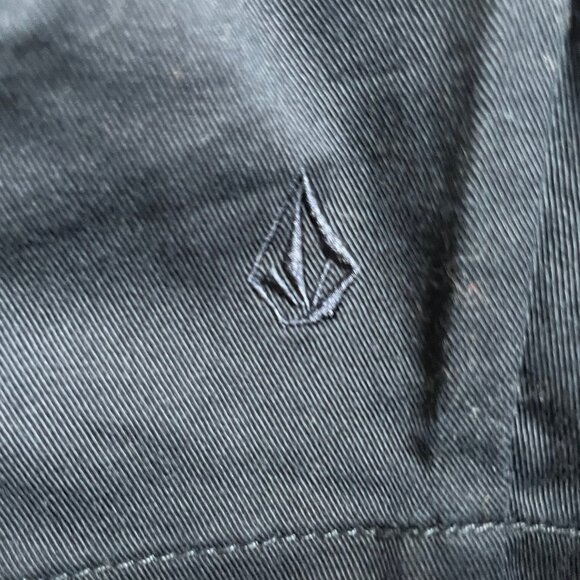 Volcom Vmonty Stretch Shorts Dark Navy Blue Size 33 - Picture 4 of 5